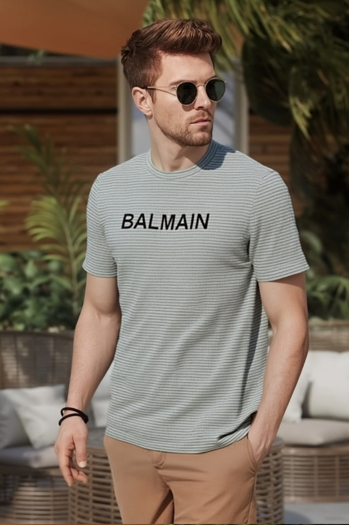 Balmain Signature Comfort Fit Luxe Cotton Men’s T-Shirt