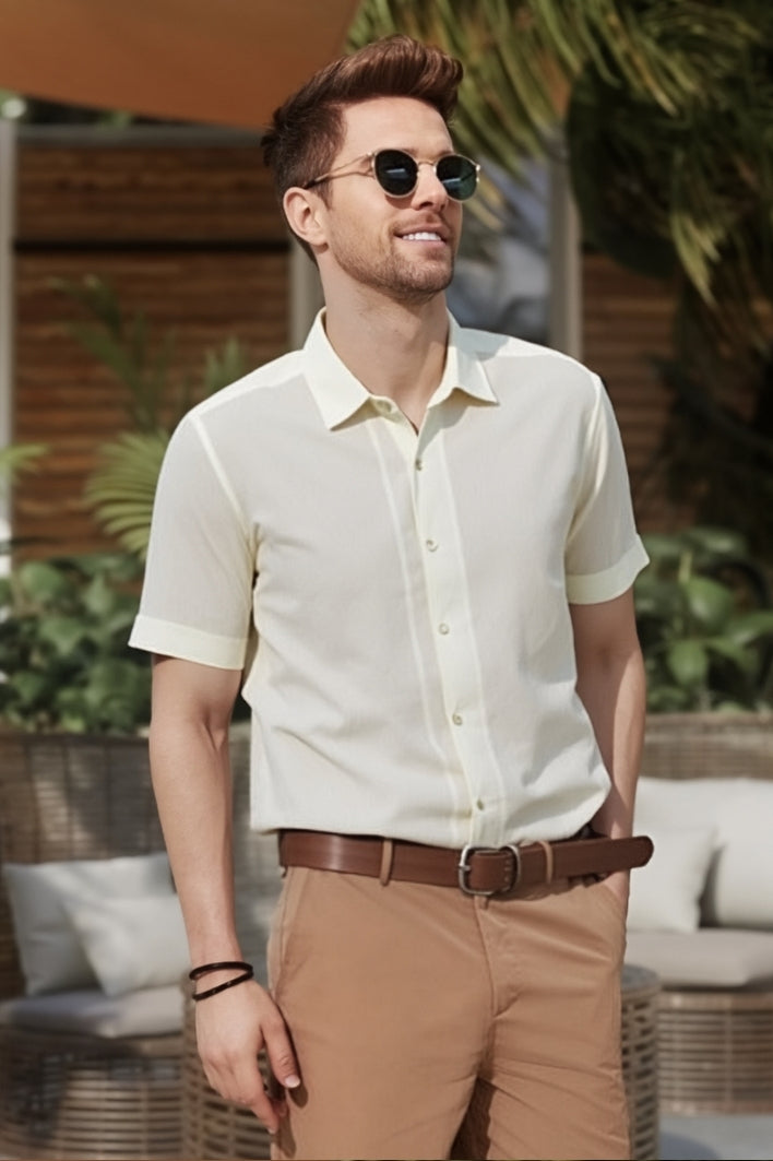 Chanel-Inspired Luxe Cotton White Shirt