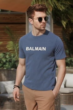 Balmain Signature Comfort Fit Luxe Cotton Men’s T-Shirt