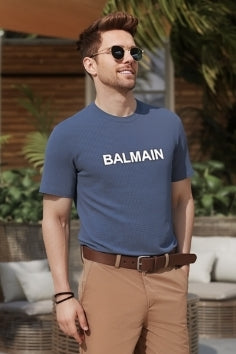 Balmain Signature Comfort Fit Luxe Cotton Men’s T-Shirt
