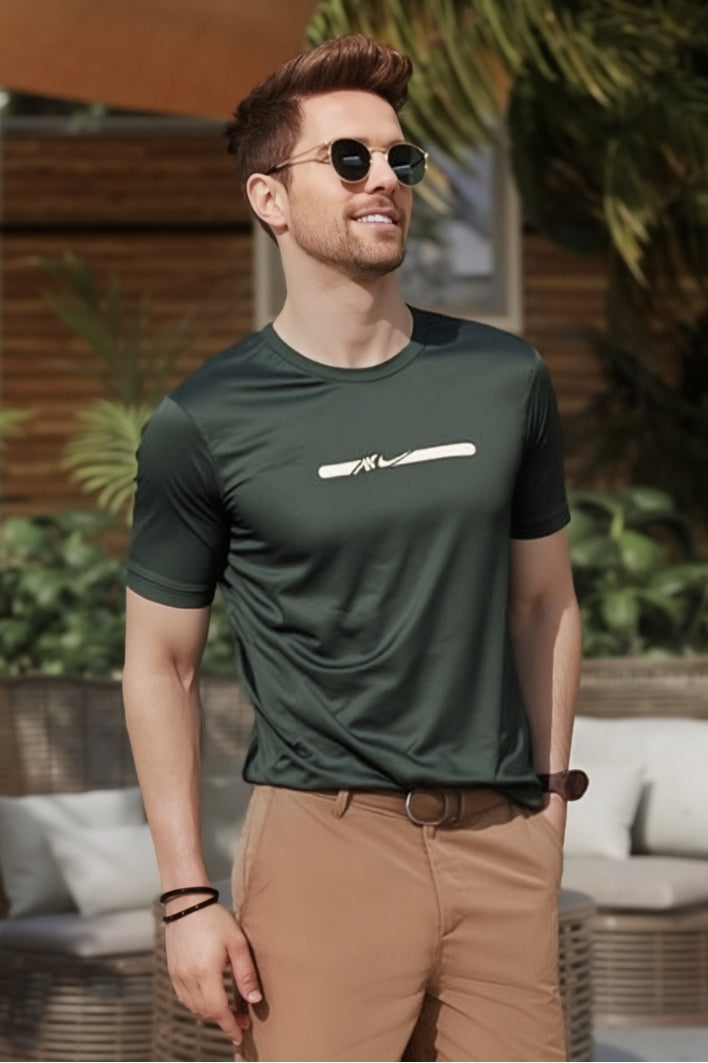 Nke Air Dri-Fit Performance White Men’s Sports T-Shirt