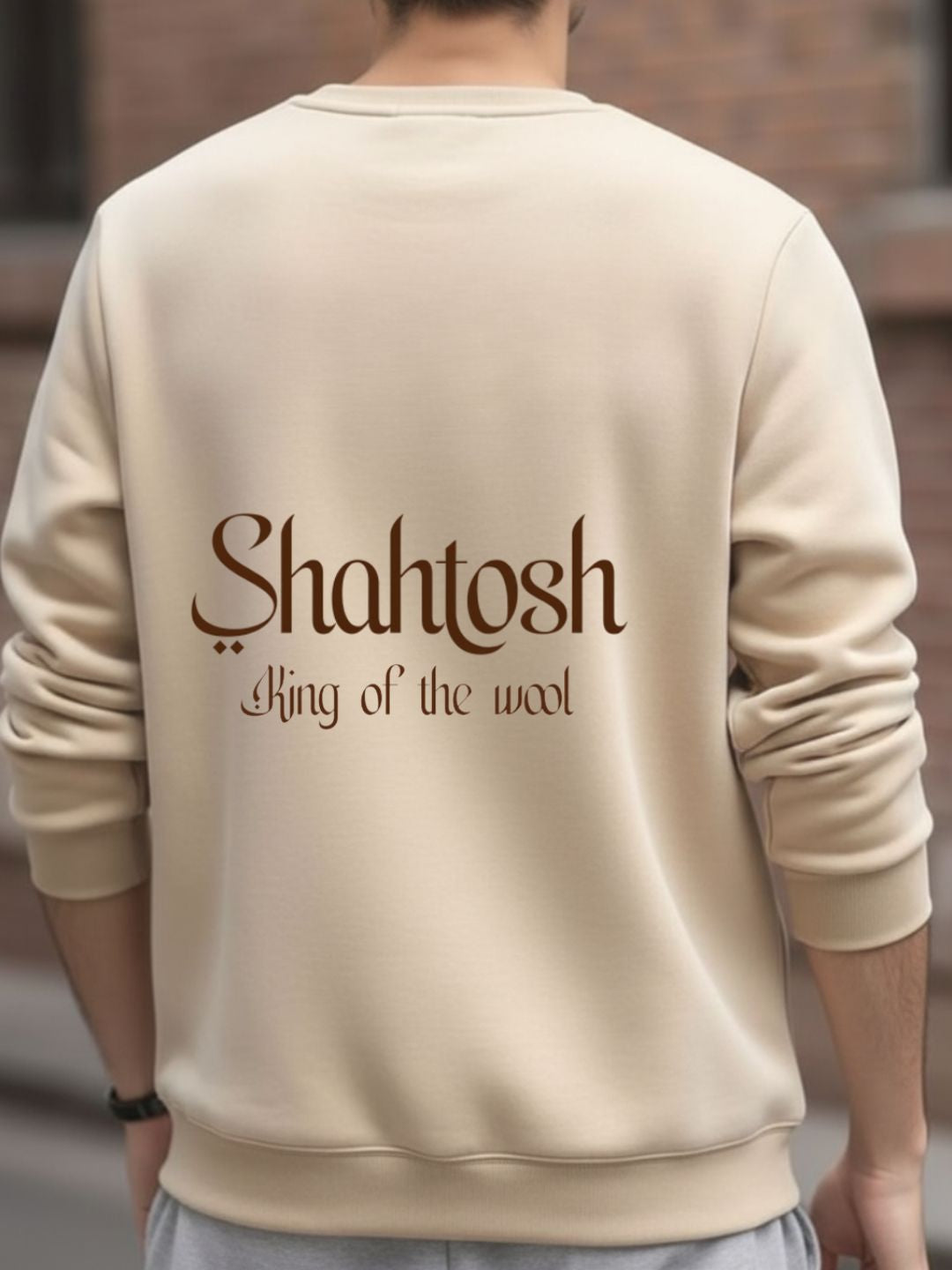 Sand Beige Don't Quit Crewneck Sweat